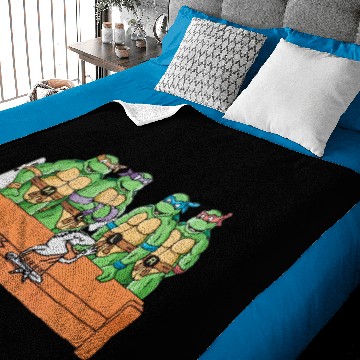 Discover Funny Ninja Turtles Parody Baby Blankets with Little Caesars