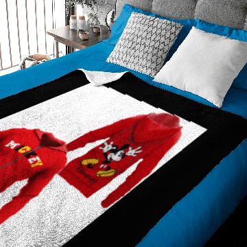 Discover Red zip-up Mickey Mouse Paris Baby Blankets