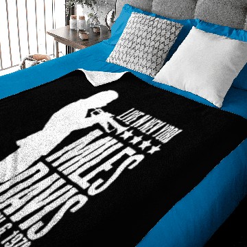 Discover Miles Davis Jazz Music Zip Baby Blankets