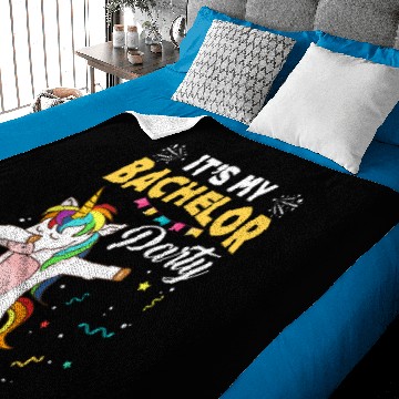 Discover It's My Bachelor Party Unicorn Baby Blankets