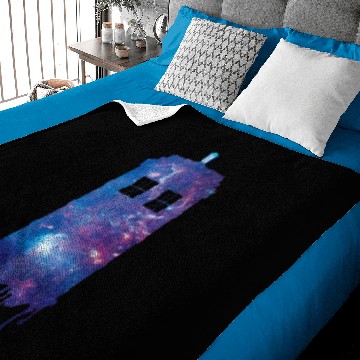 Discover Galaxy Tardis Baby Blankets