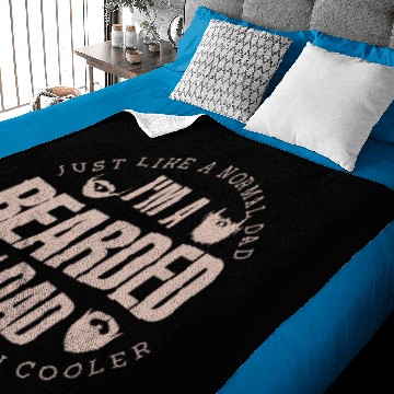 Discover I Am A Bearded Dad Just Baby Blankets