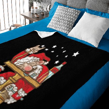 Discover Bad Santa Baby Blankets