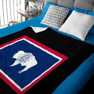 Discover Wyoming Flag Baby Blankets