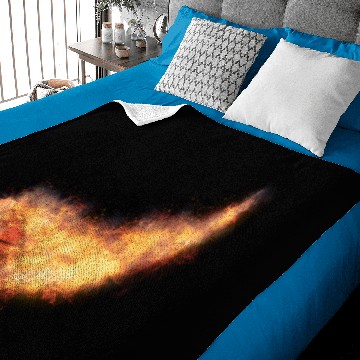 Discover Flaming Basketball Baby Blankets