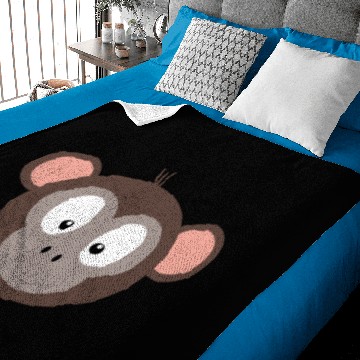 Discover Monkey Face Baby Blankets