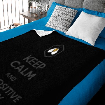 Discover Keep Calm Grey Baby Blankets