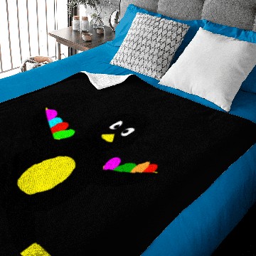 Discover Black chick with eggs for easter Baby Blankets