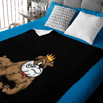 Discover Bully Dog Cartoon Baby Blankets