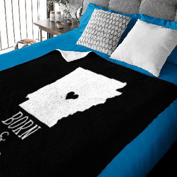 Discover Arkansas Born and Raised State Baby Blankets