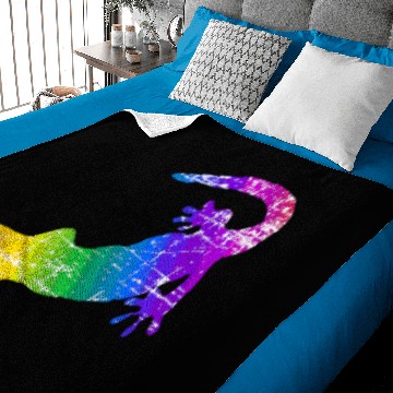 Discover Distressed Rainbow Salamander Baby Blankets