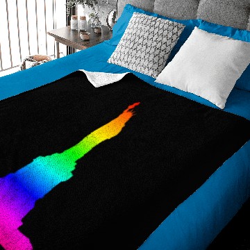 Discover Rainbow Statue Of Liberty Baby Blankets