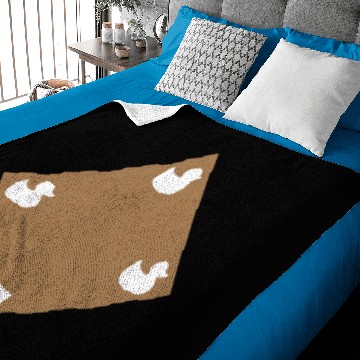 Discover Ducks on a Pond - White Baby Blankets