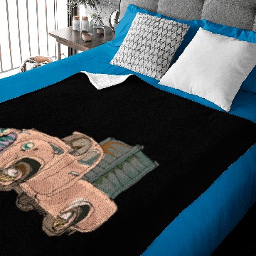 Discover Hand painted cartoon car Baby Blankets