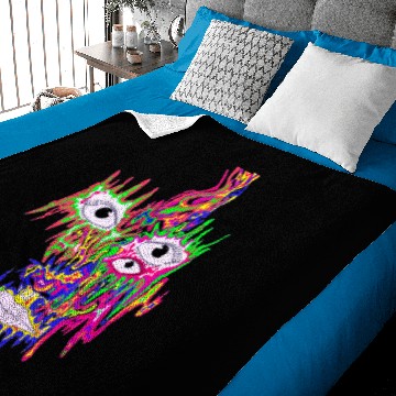 Discover psychedelic face Baby Blankets