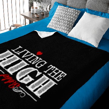 Discover Lineman Living The High Life Baby Blankets