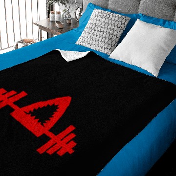 Discover All Red JAWS LABS LOGO Baby Blankets