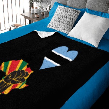 Discover Botswana Black Power Baby Blankets