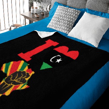 Discover Libya Black Power Baby Blankets