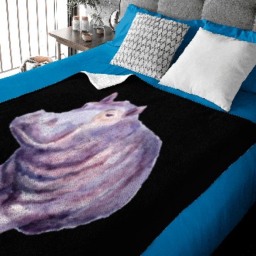 Discover Hand painted hippo Baby Blankets