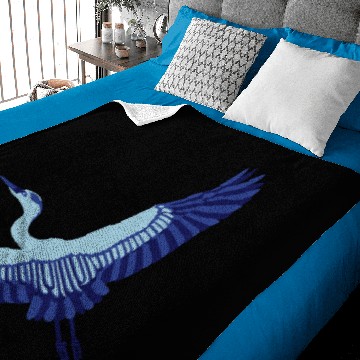 Discover A Beautiful Blue Heron Baby Blankets