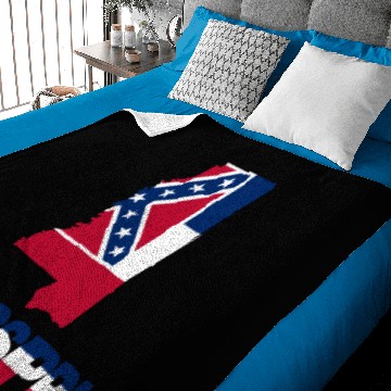 Discover Mississippi Flag Map Baby Blankets