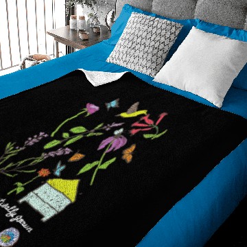 Discover Pollinator and Wildflower Baby Blankets