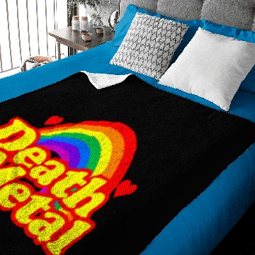 Discover FUNNY DEATH METAL RAINBOW Baby Blankets