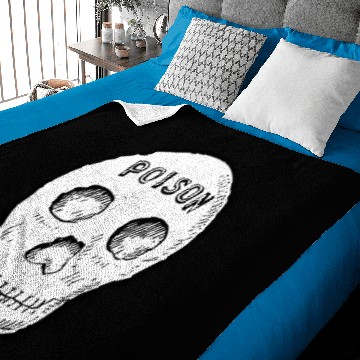 Discover Smiling Poison Skull Baby Blankets
