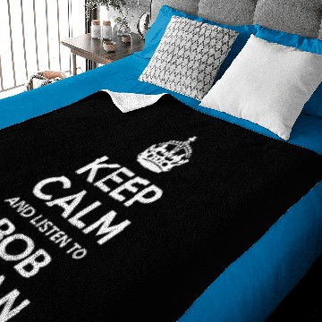 Discover Keep Calm and Listen to Bob Dylan Baby Blankets