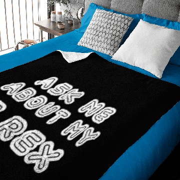 Discover Ask Me About My T Rex Baby Blankets