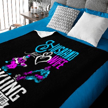 Discover Husband And Wife Skiing Partners For Life Baby Blankets
