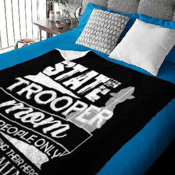 Discover State Trooper Mom Baby Blankets
