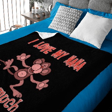 Discover I love my Nana this much Baby Blankets