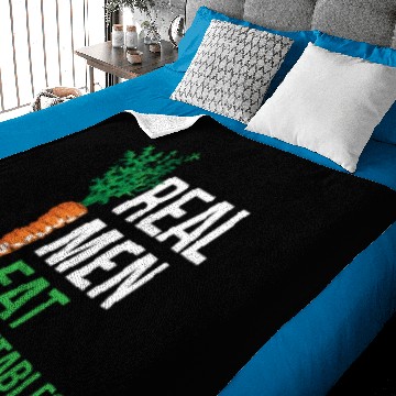Discover Real men eat vegetables Baby Blankets