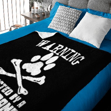 Discover Warning Protected By A Great Dane Funny Baby Blankets