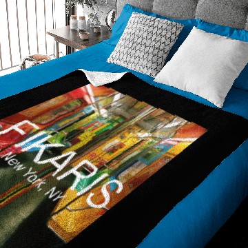 Discover Colorful NYC subway Baby Blankets