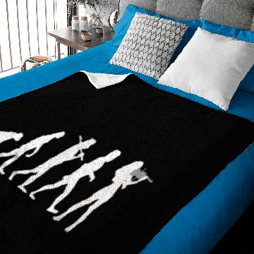 Discover Violinist Evolution Funny Violin Music Baby Blankets