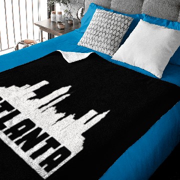 Discover Atlanta Georgia Skyline Silhouette Baby Blankets