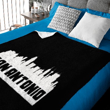 Discover San Antonio Texas Skyline Silhouette Baby Blankets
