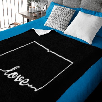 Discover Connecticut Love State Outline Baby Blankets