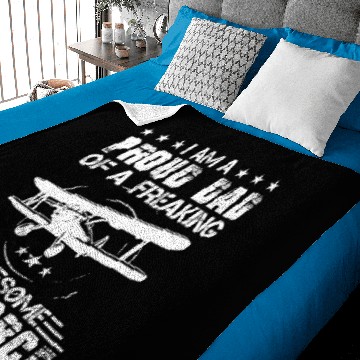 Discover Air Force Dad Baby Blankets