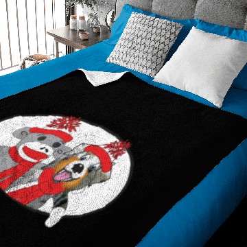 Discover Sock Monkey and Aussie Dog Baby Blankets