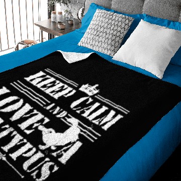 Discover Keep Calm And Love Platypus Baby Blankets