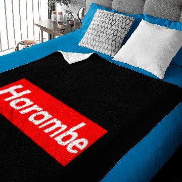 Discover Harambe x Supreme Box Logo Baby Blankets