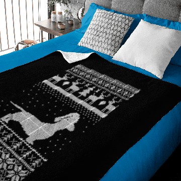 Discover Dachshund Ugly Christmas Baby Blankets