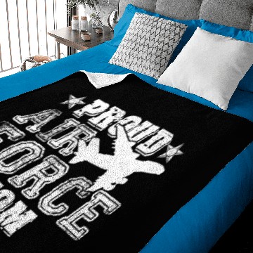 Discover Proud Air Force Mom Baby Blankets