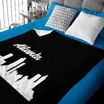 Discover Atlanta GA Skyline Baby Blankets