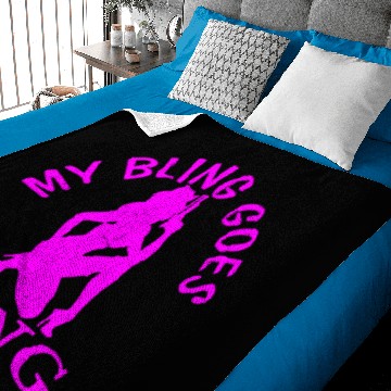 Discover My Bling Goes BANG Baby Blankets
