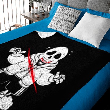 Discover sans undertale white Baby Blankets